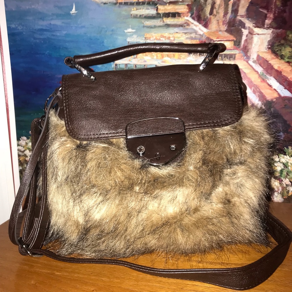 Faux Fur Mini Handbag